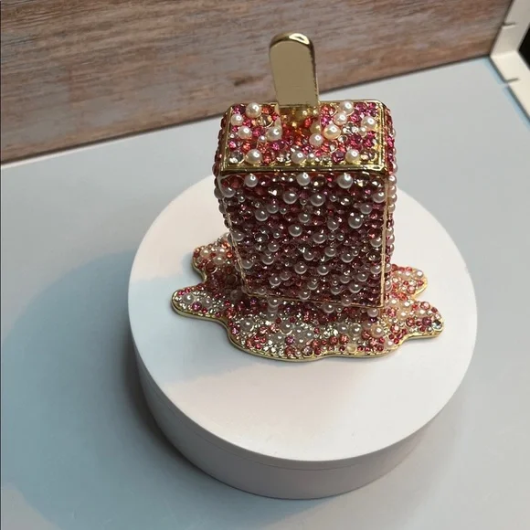 RARE BaubleBar Catchall Trinket Box PINK Popsicle Viral College Keep It Chill
